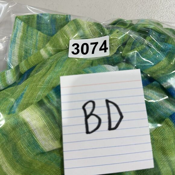 Jones New York Open Front Cardigan Long Sleeve Women M Green Exotic Linen - Picture 7 of 7